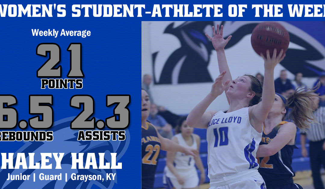 Women’s Student-Athlete of the Week: Haley Hall
