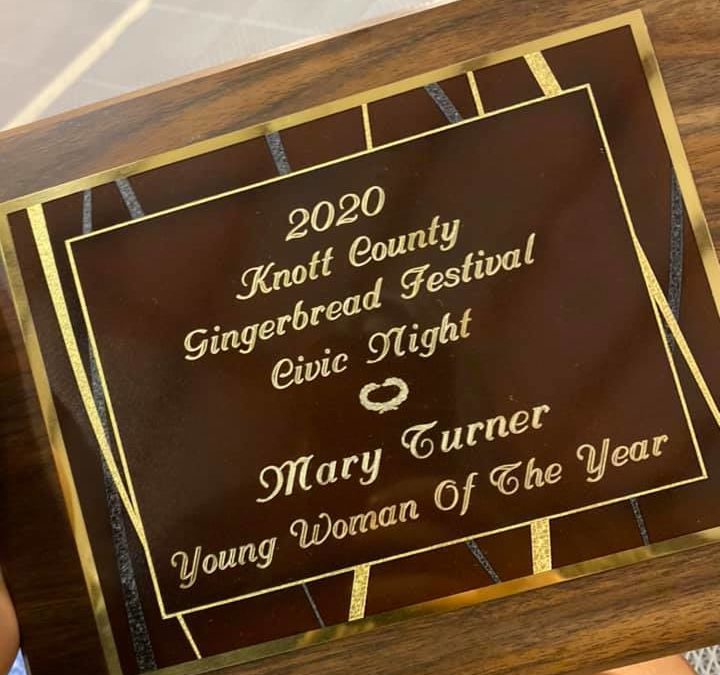 Mary Turner Named 2020 Young Woman of the Year