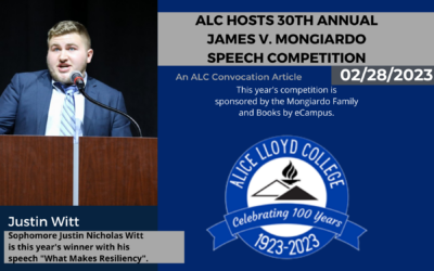 ALC Students Compete in 30th Annual James V. Mongiardo Speech Competition