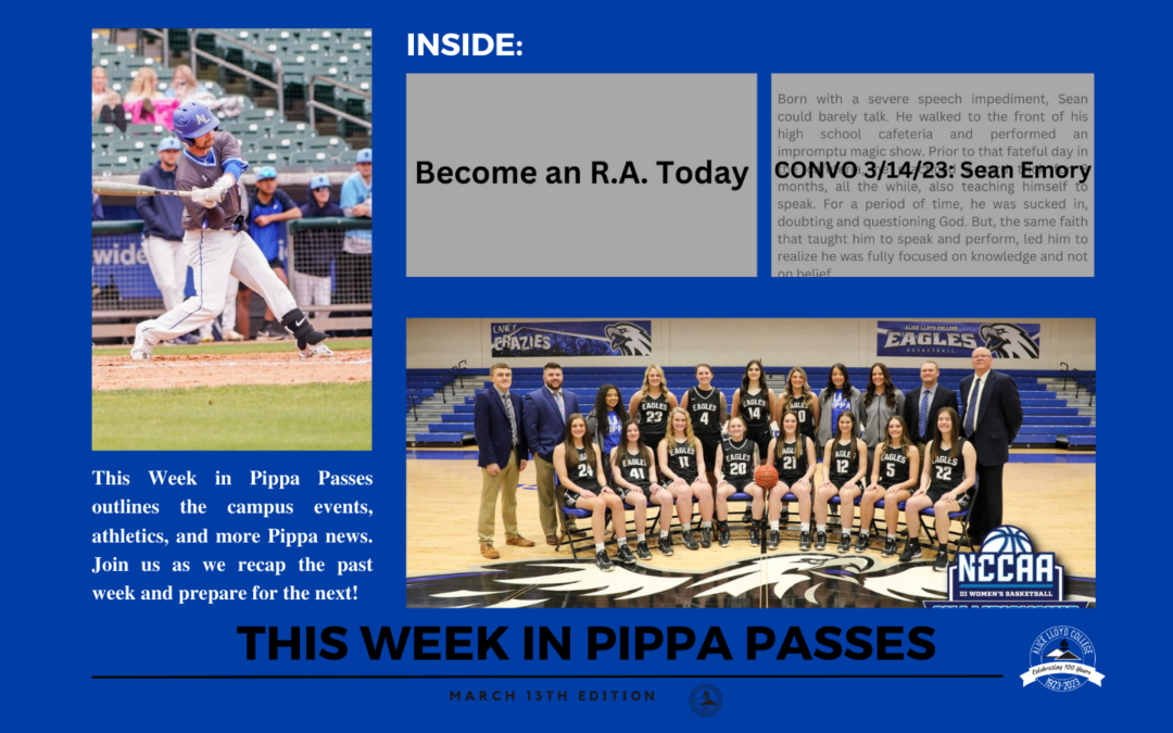 This Week in Pippa Passes March 13th Edition