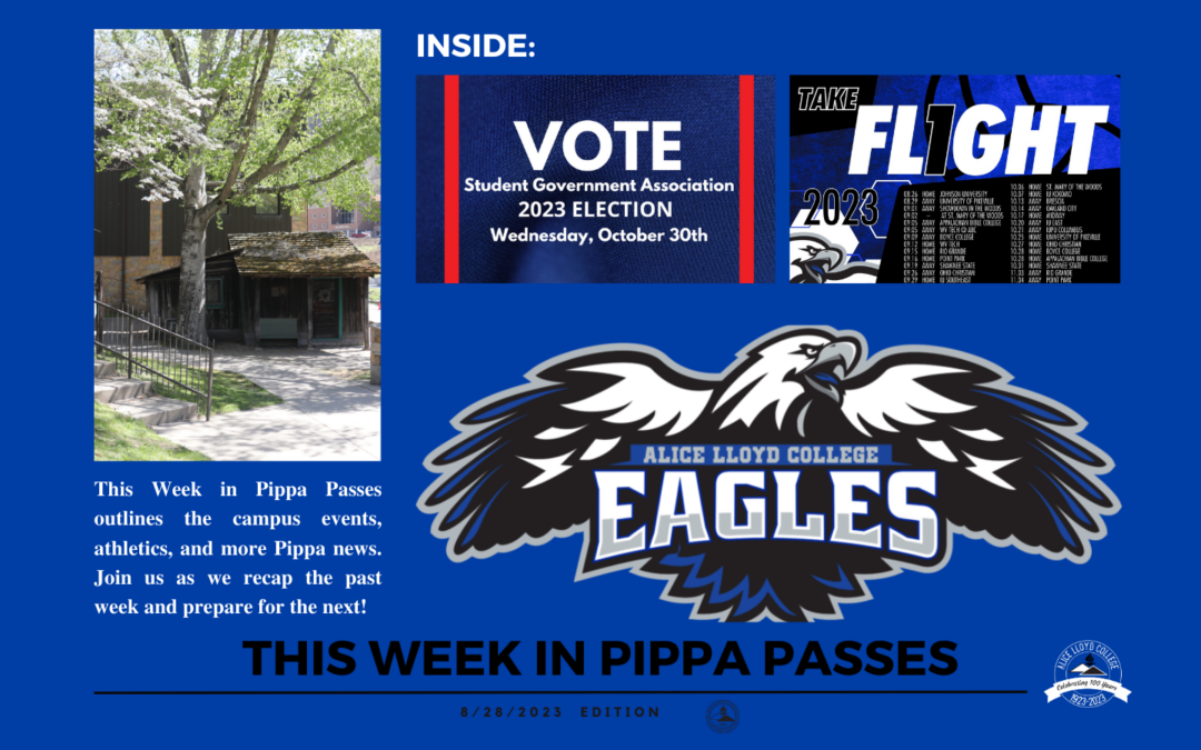 This Week in Pippa Passes August 28th Edition
