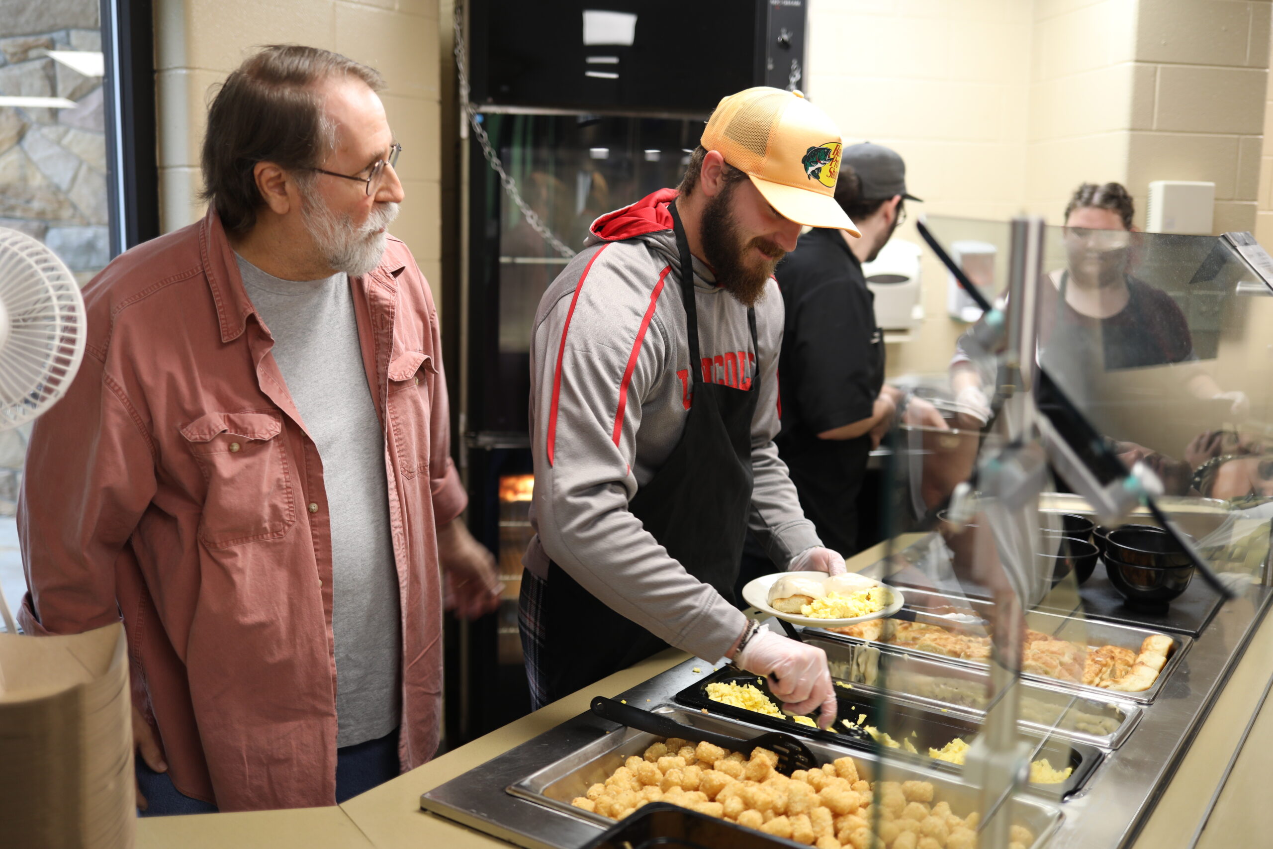 Dr. Steve Herr and ALC student Darren Griffin